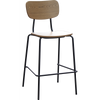 Durafurn Tiramisu Barstool - Black Frame / Oak Ply