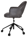 ARM CHAIR ALBURY CASTOR V2 BLACK + EASTWOOD SLATE