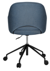 ARM CHAIR ALBURY CASTOR V2 BLACK + GRAVITY DENIM