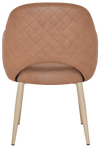 ARM CHAIR ALBURY METAL BIRCH + PELLE/BENITO TAN