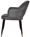 ARM CHAIR ALBURY METAL (SLIM) BLACK BRASS + EASTWOOD SLATE