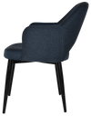 ARM CHAIR ALBURY METAL BLACK + GRAVITY NAVY