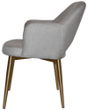 ARM CHAIR ALBURY METAL (SLIM) BRASS + GRAVITY STEEL