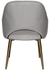 ARM CHAIR ALBURY METAL (SLIM) BRASS + GRAVITY STEEL