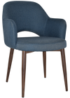 ARM CHAIR ALBURY METAL LIGHT WALNUT + GRAVITY DENIM