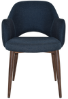 ARM CHAIR ALBURY METAL LIGHT WALNUT + GRAVITY NAVY