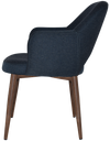 ARM CHAIR ALBURY METAL LIGHT WALNUT + GRAVITY NAVY