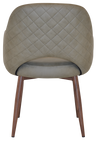 ARM CHAIR ALBURY METAL LIGHT WALNUT + PELLE/BENITO SAGE