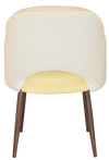 ARM CHAIR ALBURY METAL LIGHT WALNUT + UNUPHOLSTERED
