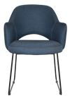ARM CHAIR ALBURY SLED BLACK + GRAVITY DENIM