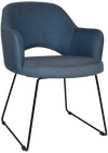 ARM CHAIR ALBURY SLED BLACK + GRAVITY DENIM