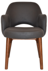 ARM CHAIR ALBURY TIMBER LIGHT WALNUT + PELLE/BENITO JAVA