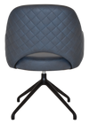 ARM CHAIR ALBURY TRESTLE V2 BLACK + PELLE/BENITO NAVY