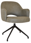ARM CHAIR ALBURY TRESTLE V2 BLACK + PELLE/BENITO SAGE