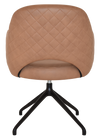 ARM CHAIR ALBURY TRESTLE V2 BLACK + PELLE/BENITO TAN