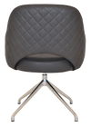 ARM CHAIR ALBURY TRESTLE V2 POLISHED ALU + PELLE/BENITO JAVA