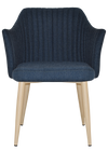 ARM CHAIR COOGEE METAL BIRCH + GRAVITY NAVY