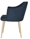 ARM CHAIR COOGEE METAL BIRCH + GRAVITY NAVY