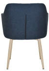 ARM CHAIR COOGEE METAL BIRCH + GRAVITY NAVY