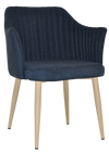 ARM CHAIR COOGEE METAL BIRCH + GRAVITY NAVY
