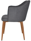 ARM CHAIR COOGEE METAL LIGHTOAK + GRAVITY SLATE