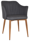 ARM CHAIR COOGEE METAL LIGHTOAK + GRAVITY SLATE
