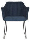 ARM CHAIR COOGEE SLED BLACK + GRAVITY NAVY