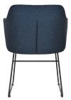 ARM CHAIR COOGEE SLED BLACK + GRAVITY NAVY