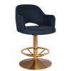 GAMING STOOL ALBURY DISC BRASS + GRAVITY NAVY