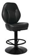 GAMING STOOL CAIRO DISC BLACK + VINYL BLACK