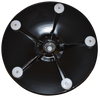 GAMING STOOL CAIRO DISC BLACK + VINYL BLACK