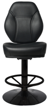 GAMING STOOL CAIRO DISC BLACK + VINYL BLACK
