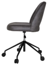 CHAIR ALBURY CASTOR V2 BLACK + EASTWOOD SLATE