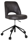 CHAIR ALBURY CASTOR V2 BLACK + EASTWOOD SLATE