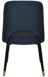 CHAIR ALBURY METAL (SLIM) BLACK BRASS + GRAVITY NAVY