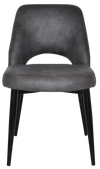 CHAIR ALBURY METAL BLACK + EASTWOOD SLATE