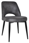 CHAIR ALBURY METAL BLACK + EASTWOOD SLATE