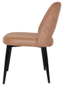 CHAIR ALBURY METAL BLACK + PELLE/BENITO TAN