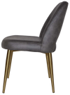 CHAIR ALBURY METAL (SLIM) BRASS + EASTWOOD SLATE