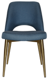 CHAIR ALBURY METAL (SLIM) BRASS + GRAVITY DENIM