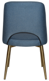 CHAIR ALBURY METAL (SLIM) BRASS + GRAVITY DENIM