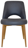 CHAIR ALBURY METAL LIGHTOAK + PELLE/BENITO NAVY