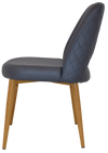 CHAIR ALBURY METAL LIGHTOAK + PELLE/BENITO NAVY