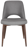 CHAIR ALBURY METAL LIGHT WALNUT + GRAVITY STEEL