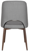 CHAIR ALBURY METAL LIGHT WALNUT + GRAVITY STEEL