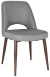 CHAIR ALBURY METAL LIGHT WALNUT + GRAVITY STEEL