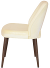 CHAIR ALBURY METAL LIGHT WALNUT + UNUPHOLSTERED