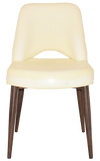 CHAIR ALBURY METAL LIGHT WALNUT + UNUPHOLSTERED