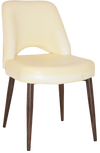 CHAIR ALBURY METAL LIGHT WALNUT + UNUPHOLSTERED