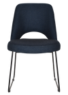 CHAIR ALBURY SLED BLACK + GRAVITY NAVY